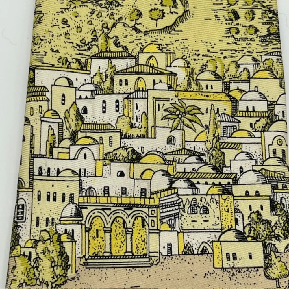 Fornasetti Milano 'Sole Al Mare' 100% Silk Italy Surreal Fish Coral Art RARE
